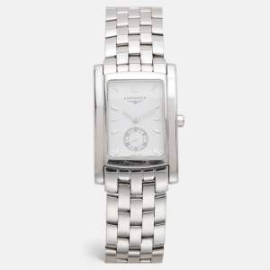 Longines White Stainless Steel Dolce Vita L5.655.4.16.6 Quartz Men's Wristwatch 26 mm
