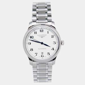 Longines Silver Stainless Steel Master Collection L2.628.4 Men's Wristwatch 38.5 MM