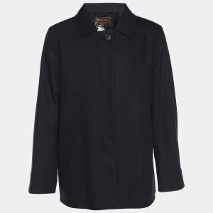Pre Owned Loro Piana Navy Blue Button Front Jacket XL