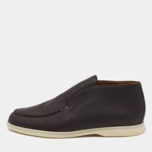 Pre Owned Loro Piana Beige Suede Open Walk Chukka Boots Size 45