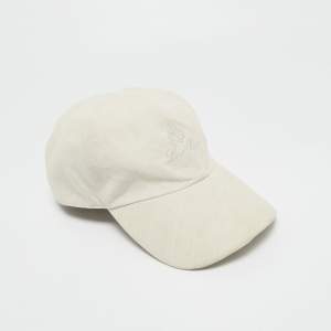 Pre Owned Loro Piana Grey Cotton Blend Baseball Cap XL