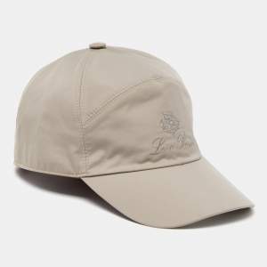 Loro Piana Dark Beige Storm System Baseball Cap L