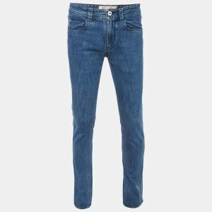 Pre Owned Loro Piana Blue Denim Tasche Slim Jeans S Waist 32"