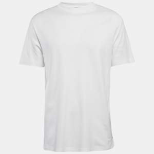 Pre Owned Loro Piana White Cotton Crew Neck T-Shirt XL