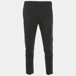 Pre Owned Loro Piana Grey Wool Jersey Trousers XL