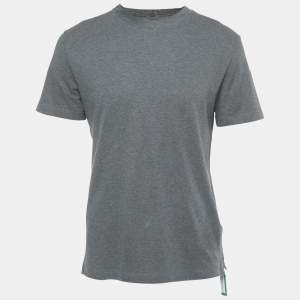 Pre Owned Loro Piana Grey Cotton Ray T-Shirt S