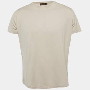 مملوكة مسبقًا تي شيرت برقبة دائرية  لورو بياَنا جيرسي بيج مقاس كبير - لارج