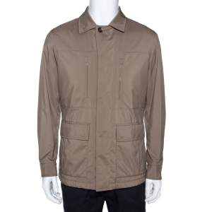Loro Piana Ecru Synthetic Cashmere Lined Traveller Jacket S
