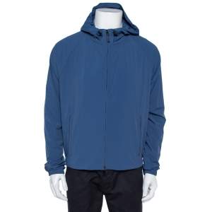 Pre Owned Loro Piana Blue Regatta Deck Rain Jacket L
