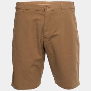 Pre Owned Loro Piana Brown Cotton Bermuda Shorts XL