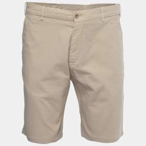 Pre Owned Loro Piana Beige Cotton Bermuda Shorts XL
