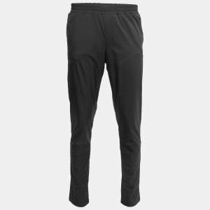 Loro Piana Black Nylon Elasticized Waist Track Pants M
