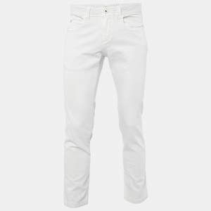 Loro Piana Light Beige Cotton Slim Fit Trousers M