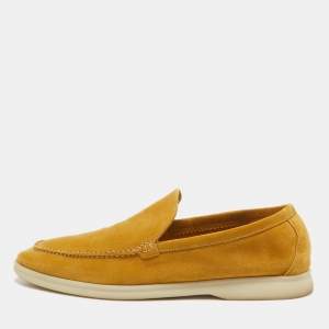 Pre Owned Loro Piana Brown Suede Summer Walk Loafers Size 43