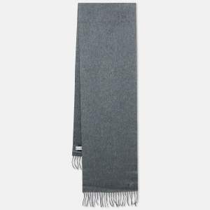 Louis Vuitton Grey Cashmere Jhelam Scarf