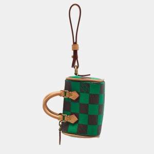 Louis Vuitton Green Damier Pop Canvas Mini Speedy Bag Charm