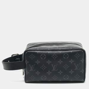 Pre Owned  Louis Vuitton Monogram Eclipse Canvas Locker Dopp Kit