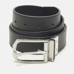 Pre Owned Louis Vuitton Reversible Belt Black Damier Infini Leather 