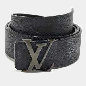 مملوكة مسبقًا حزام لويس فيتون حروف الأولية أل في قماش داموفلاج 95 سم