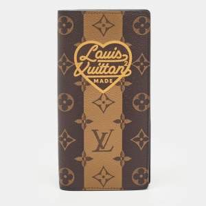 Louis Vuitton x Nigo Reverse Monogram Stripes Canvas Brazza Wallet