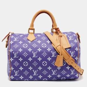 Louis Vuitton Amethyst Monogram Leather Speedy P9 Bandouliere 40 Bag