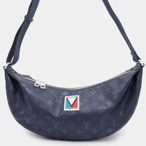 Louis Vuitton Blue Monogram Storm Canvas Hammock  Bag