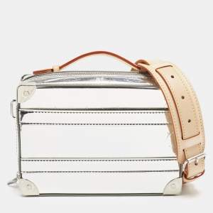 Louis Vuitton Monogram Mirror Leather Handle Soft Trunk Bag