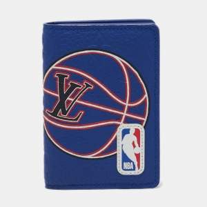 Louis Vuitton x NBA Blue Monogram Taurillon Leather Pocket Organizer