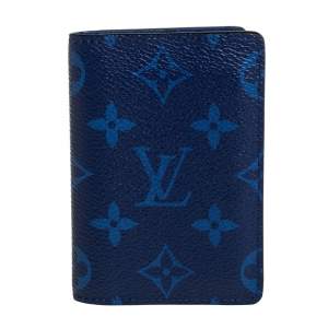 Louis Vuitton Cobalt Monogram Coated Canvas Taïgarama Pocket Organizer