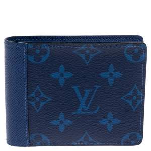 Louis Vuitton Monogram Pacific Canvas and Taiga Leather Multiple Wallet