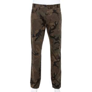 Louis Vuitton X Supreme Camouflage Monogram Jacquard Regular Fit Jeans XL