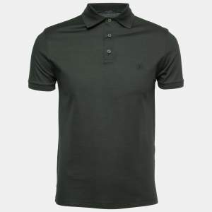 Louis Vuitton Green Cotton Polo T Shirt XS