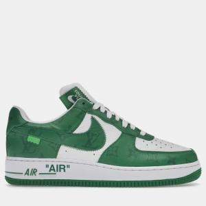 Louis Vuitton X Nike White/Green Leather Air Force 1 By Virgil Abloh Low
Top Sneaker EU 42