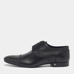 مملوكة مسبقًا Louis Vuitton Black Leather Lace Up Derby Size 43