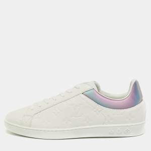 Louis Vuitton White Leather Luxembourg Sneakers Size 42