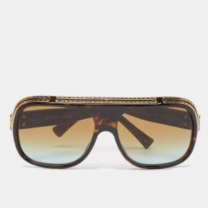 Louis Vuitton Tortoise Brown Gradient Z2517U 1.0 Millionaires Square Sunglasses