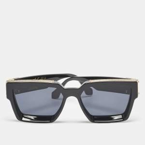Pre Owned Louis Vuitton Black/Gold Z1165W 1.1 Millionaires Sunglasses