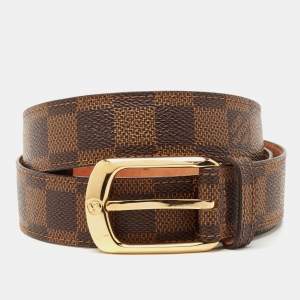 Louis Vuitton Damier Ebene Canvas Ellipse Belt 