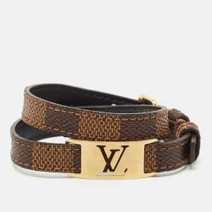 Louis Vuitton Damier Ebene Canvas BC Sign It Bracelet