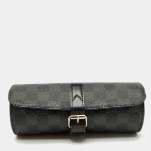 Louis Vuitton Damier Graphite Canvas 3 Watch Case