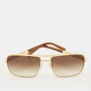 مملوكة مسبقًا Louis Vuitton Brown Gradient Z0259U Attitude Sunglasses