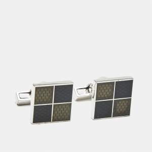 Pre Owned Louis Vuitton Damier Enamel Sterling Silver Cufflinks