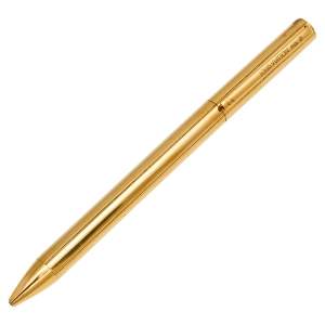 Louis Vuitton Gold Tone Vertical Engraved Ballpoint Pen