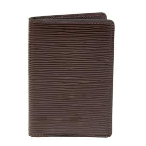 Louis Vuitton Brown Epi Leather Pocket Organiser