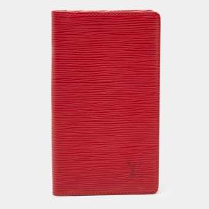 Louis Vuitton Red Epi Leather Checkbook Wallet