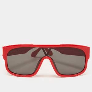 Louis Vuitton Red 1.1 Millionaires Mask Shield Sunglasses
