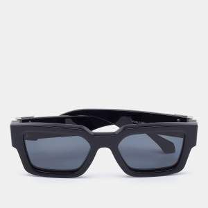 Pre Owned Louis Vuitton Black/Black Z1414W Square Match Sunglasses