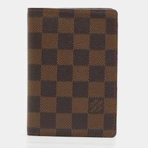 Louis Vuitton Damier Ebene Canvas Passport Holder