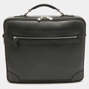 Louis Vuitton Black Taiga Leather Odessa Computer Case Bag