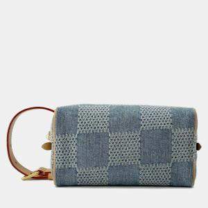 Louis Vuitton Blue Damier Denim Rocker Dopp Kit 3D